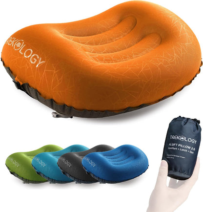 Aluft 2.0 Small Inflatable Camping Pillow for Backpacking, Travel