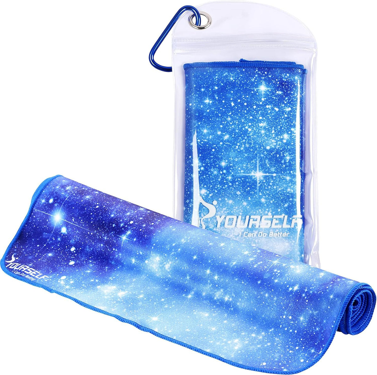 Cooling Towel for Instant Relief Cool Bowling Fitness Yoga Towel-40 x12 Use as Cooling Neck Headband Bandana Scarf,Stay Cool for Travel Camping Golf Football &Outdoor Sport(Dark Blue)