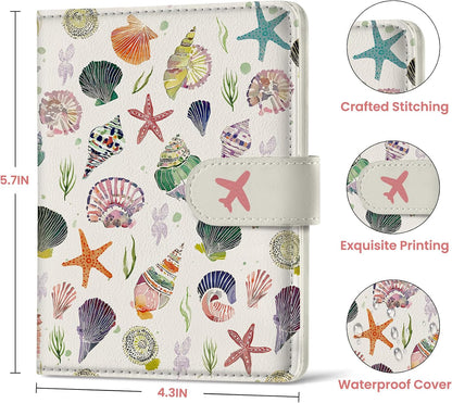 Passport Holder for Travel, RFID Blocking Wallet with Magnetic Closure