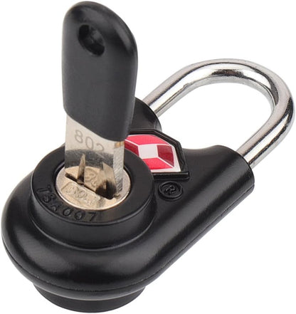SURE LOCK Mini TSA Approved Keyed Luggage Lock – One Key Opens All, Fits Tight Zipper Gaps & Small Pull Holes, Compact Travel Lock for Suitcases, Backpacks & Handbags