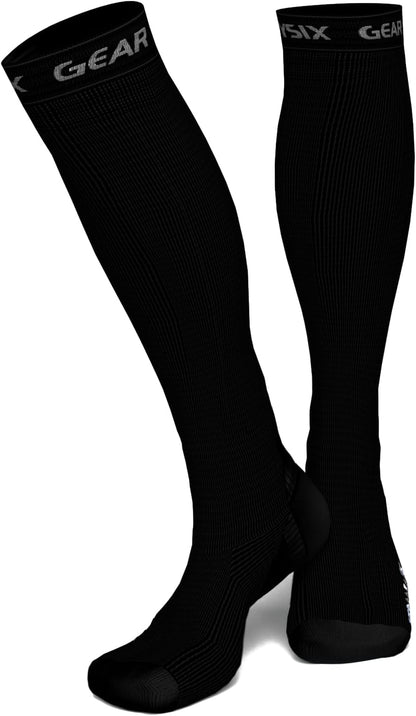 Physix Gear Compression Socks 20-30 mmHg - Men & Women - Running, Nurses, Shin Splints, Flight, Travel