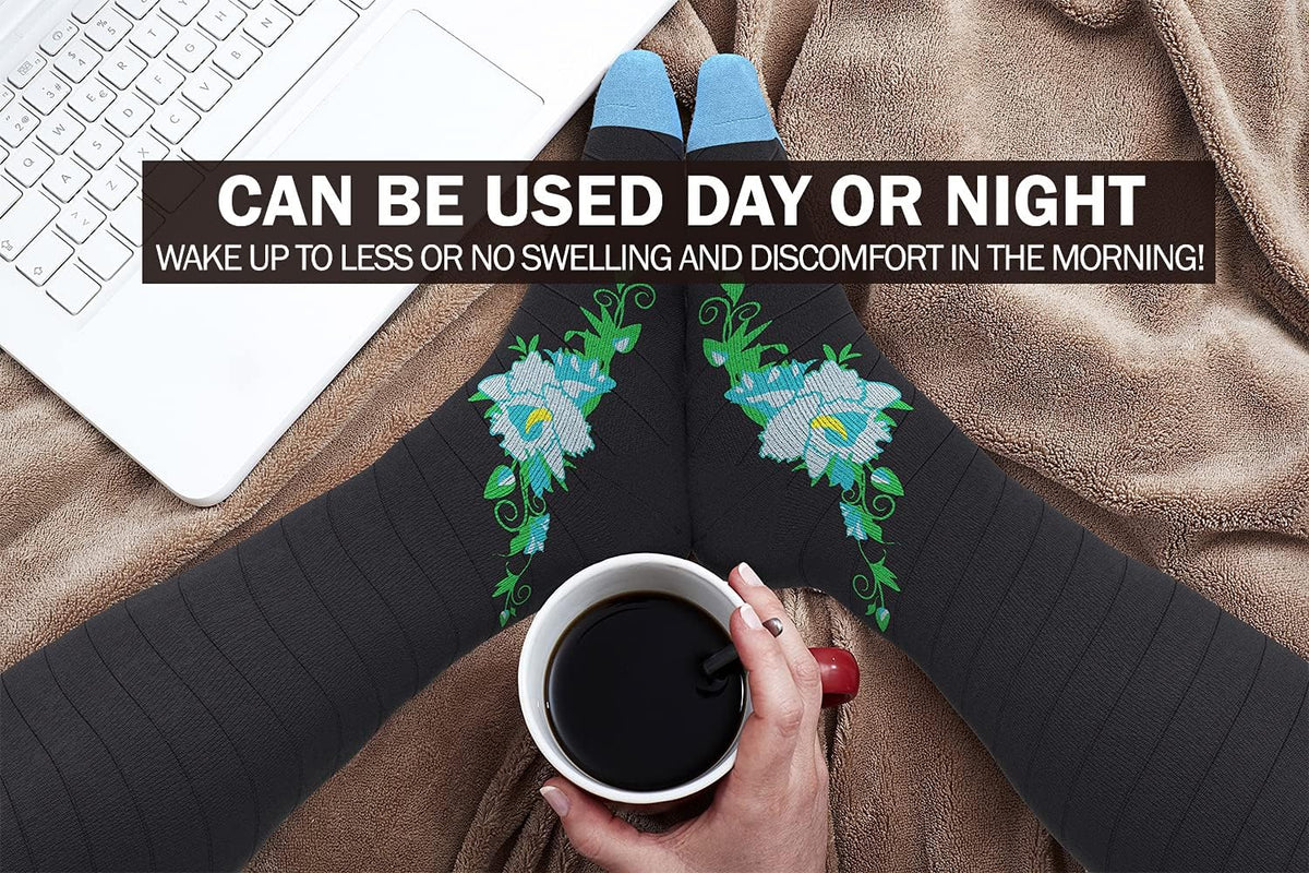 Physix Gear Compression Socks 20-30 mmHg - Men & Women - Running, Nurses, Shin Splints, Flight, Travel
