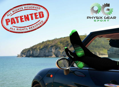 Physix Gear Compression Socks 20-30 mmHg - Men & Women - Running, Nurses, Shin Splints, Flight, Travel