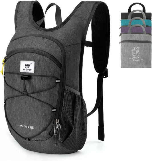15L/20L Foldable Hiking Backpack Lightweight Packable Travel Daypack with Chest Strap Small Folding Pack for Walking