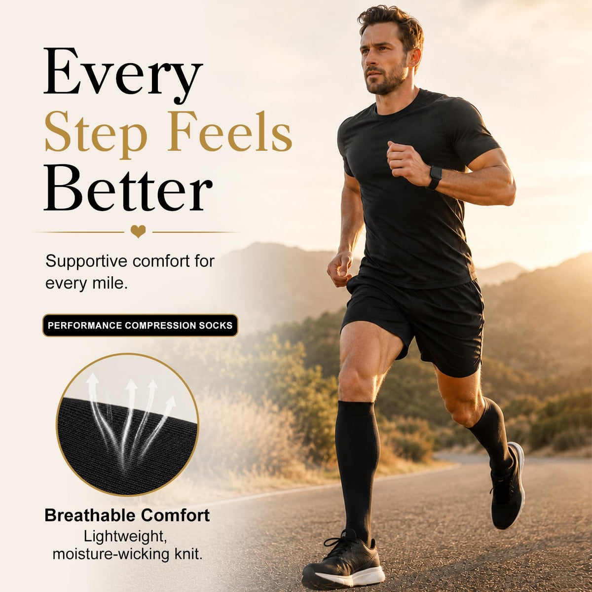 4 Pairs-Compression Socks for Women&Men Circulation-Best Support for Nurses,Running,Athletic