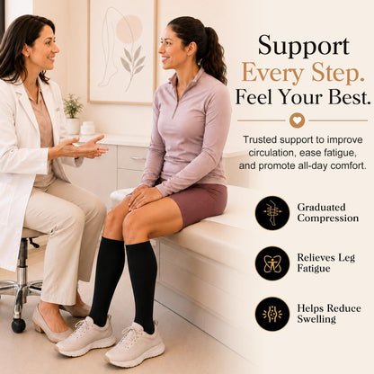 4 Pairs-Compression Socks for Women&Men Circulation-Best Support for Nurses,Running,Athletic