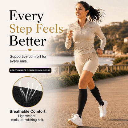 4 Pairs-Compression Socks for Women&Men Circulation-Best Support for Nurses,Running,Athletic