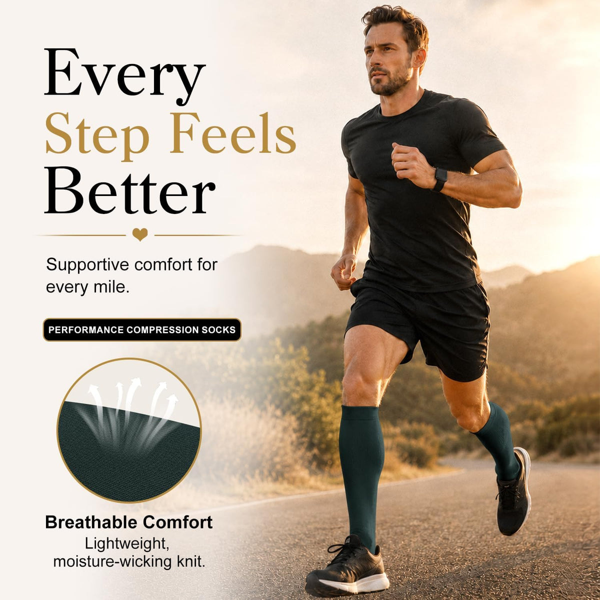 4 Pairs-Compression Socks for Women&Men Circulation-Best Support for Nurses,Running,Athletic