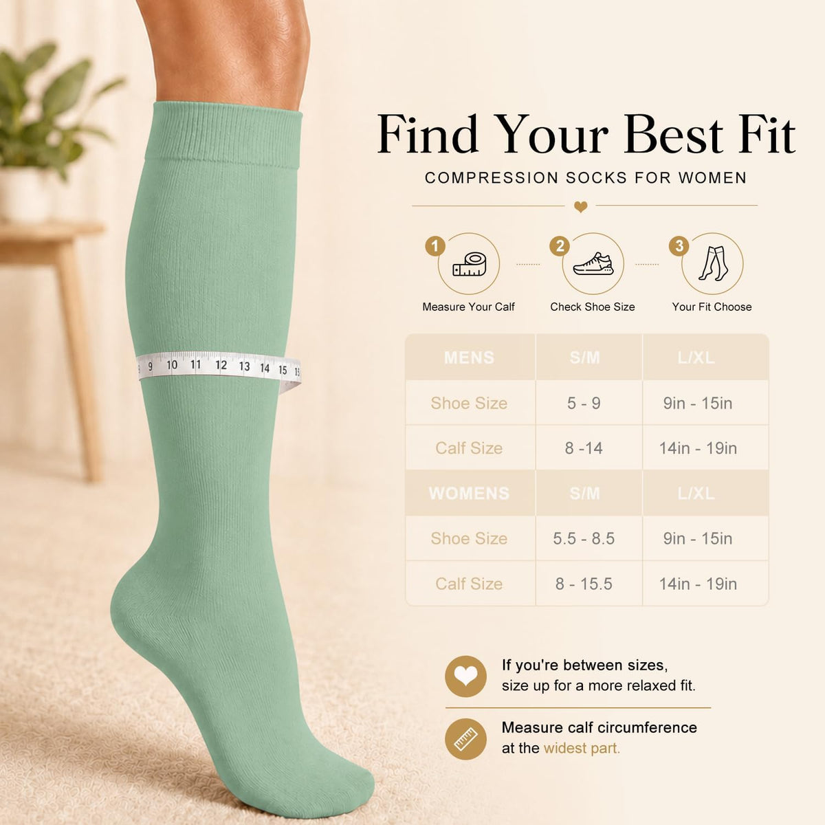 4 Pairs-Compression Socks for Women&Men Circulation-Best Support for Nurses,Running,Athletic