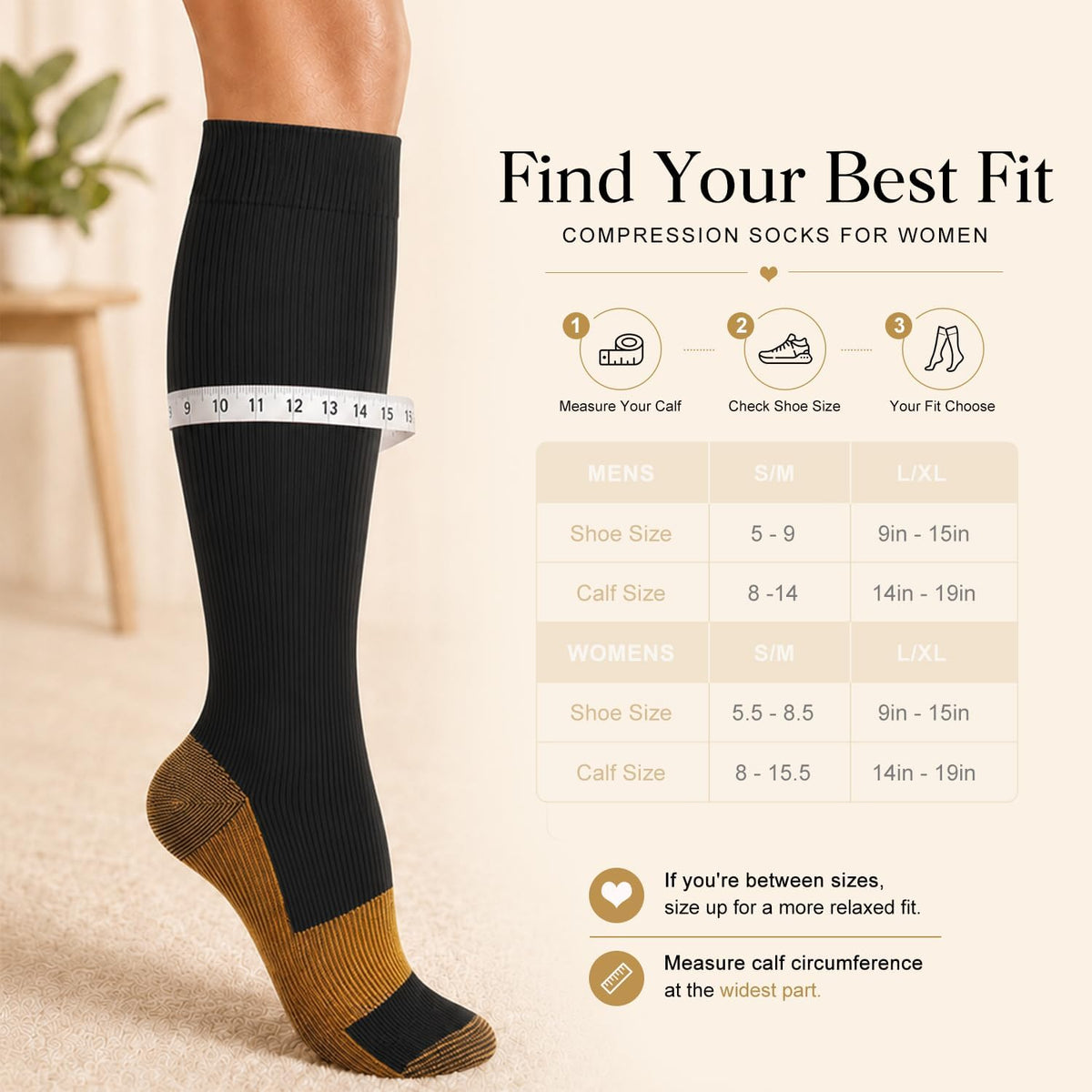 4 Pairs-Compression Socks for Women&Men Circulation-Best Support for Nurses,Running,Athletic