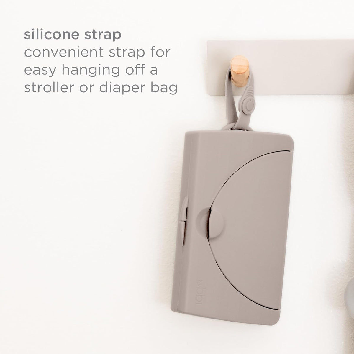 On-the-Go Baby Wipes Dispenser, Taupe
