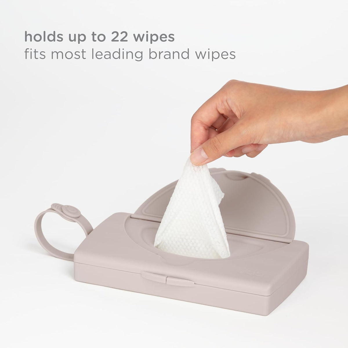 On-the-Go Baby Wipes Dispenser, Taupe