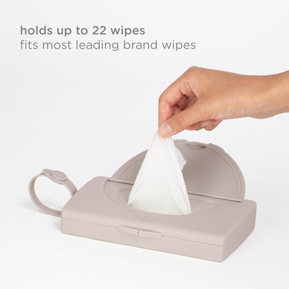 On-the-Go Baby Wipes Dispenser, Taupe