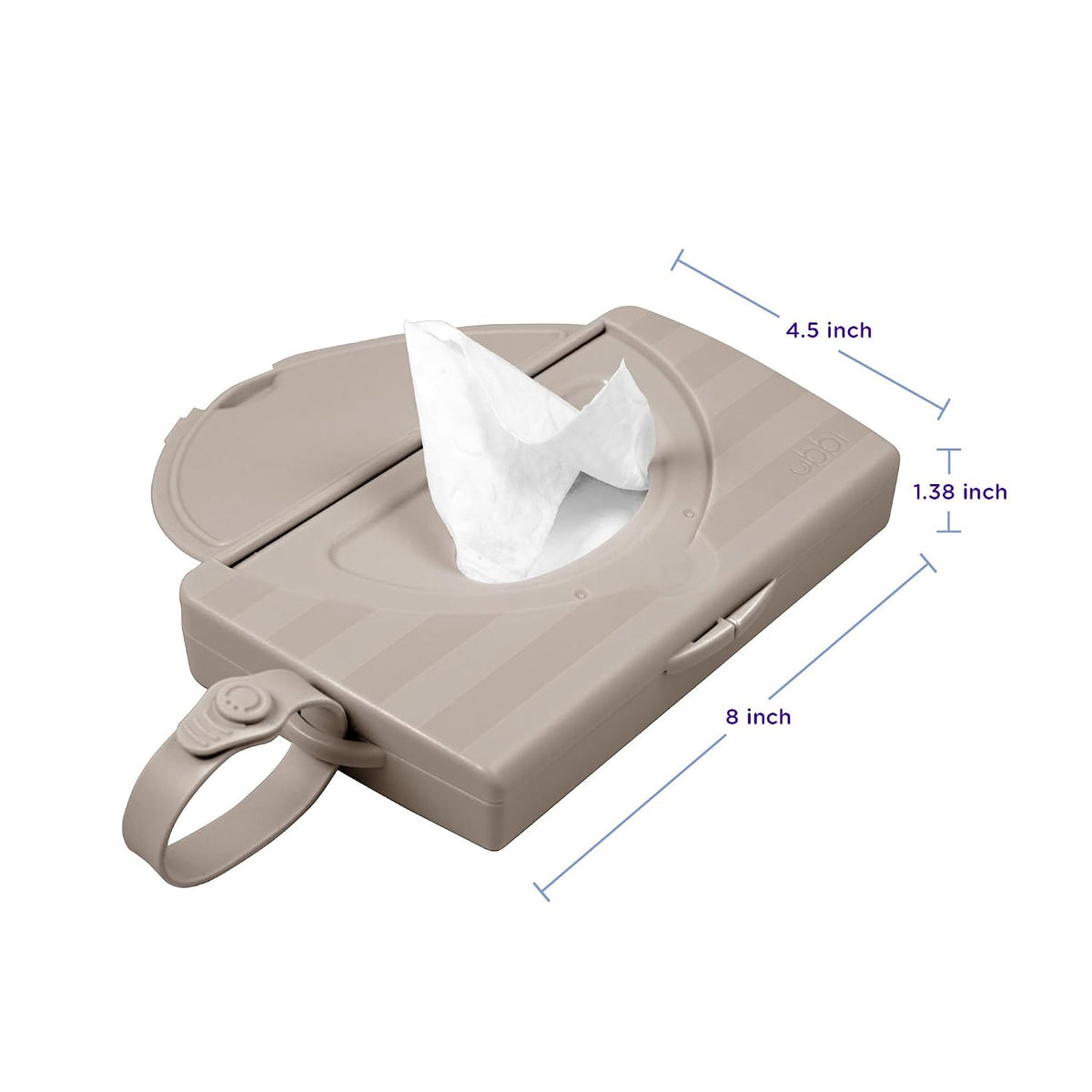 On-the-Go Baby Wipes Dispenser, Taupe