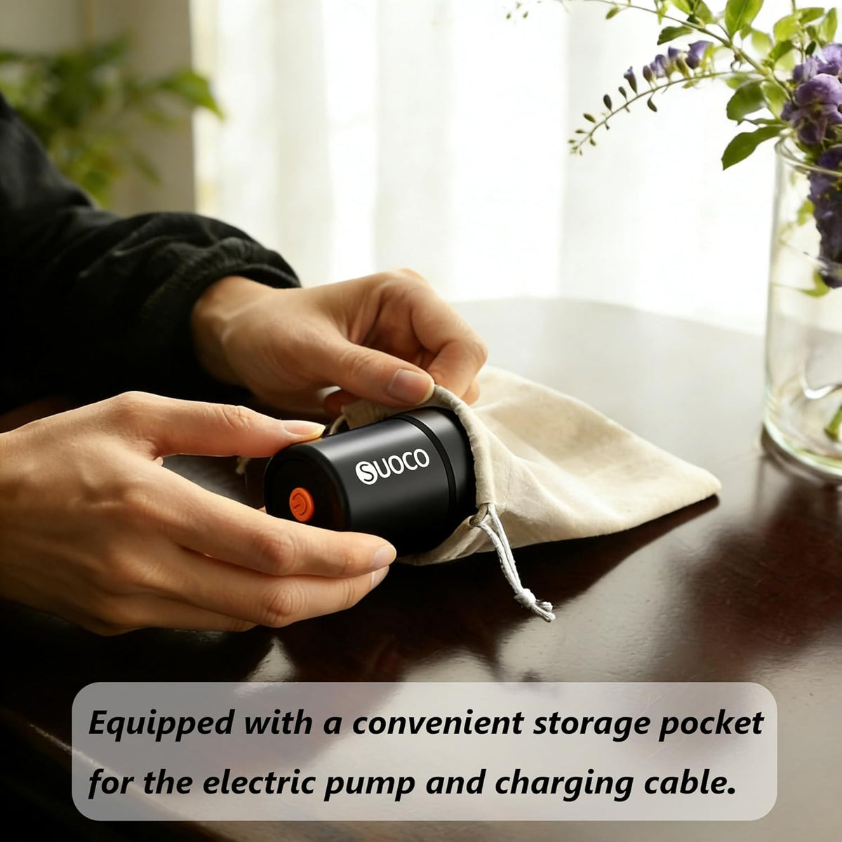 Travel Vacuum Pump for Vacuum Storage Bags, Mini USB Rechargeable Portable Cordless Electric Pump for Compression Seal Space Saver Bags (Storage Bags Not Included), Grey