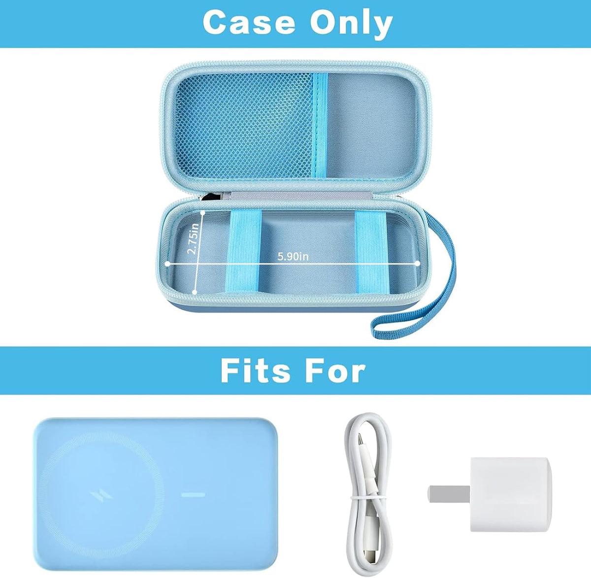 Power Bank Case for Anker MagGo 633/622/621/321 Portable Charger, Box Only