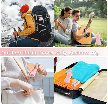 Collapsible Water Bottles,650ml,Leak Proof,Reuseable BPA Free Silicone Foldable Water Bottles,Durable Lightweight for Travel Gym Camping Hiking,Compact Size Portable Sports Water Bottle (Blue)