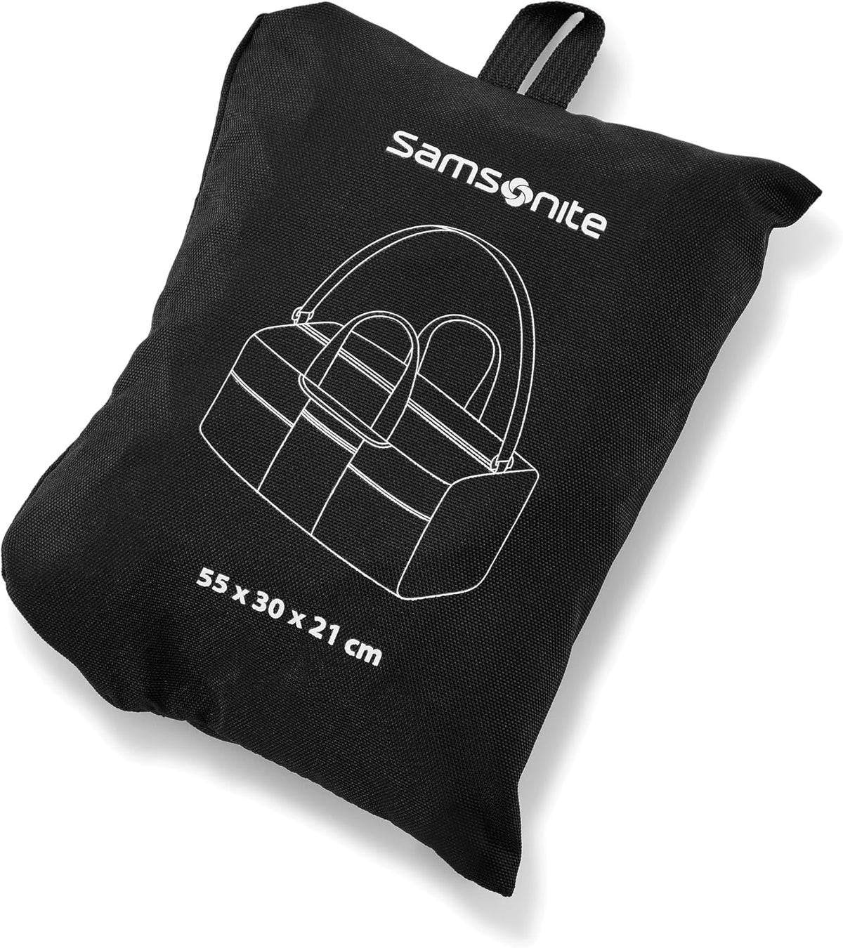 Foldaway Packable Duffel Bag, Black, Medium