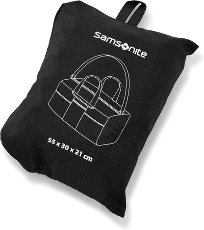 Foldaway Packable Duffel Bag, Black, Medium