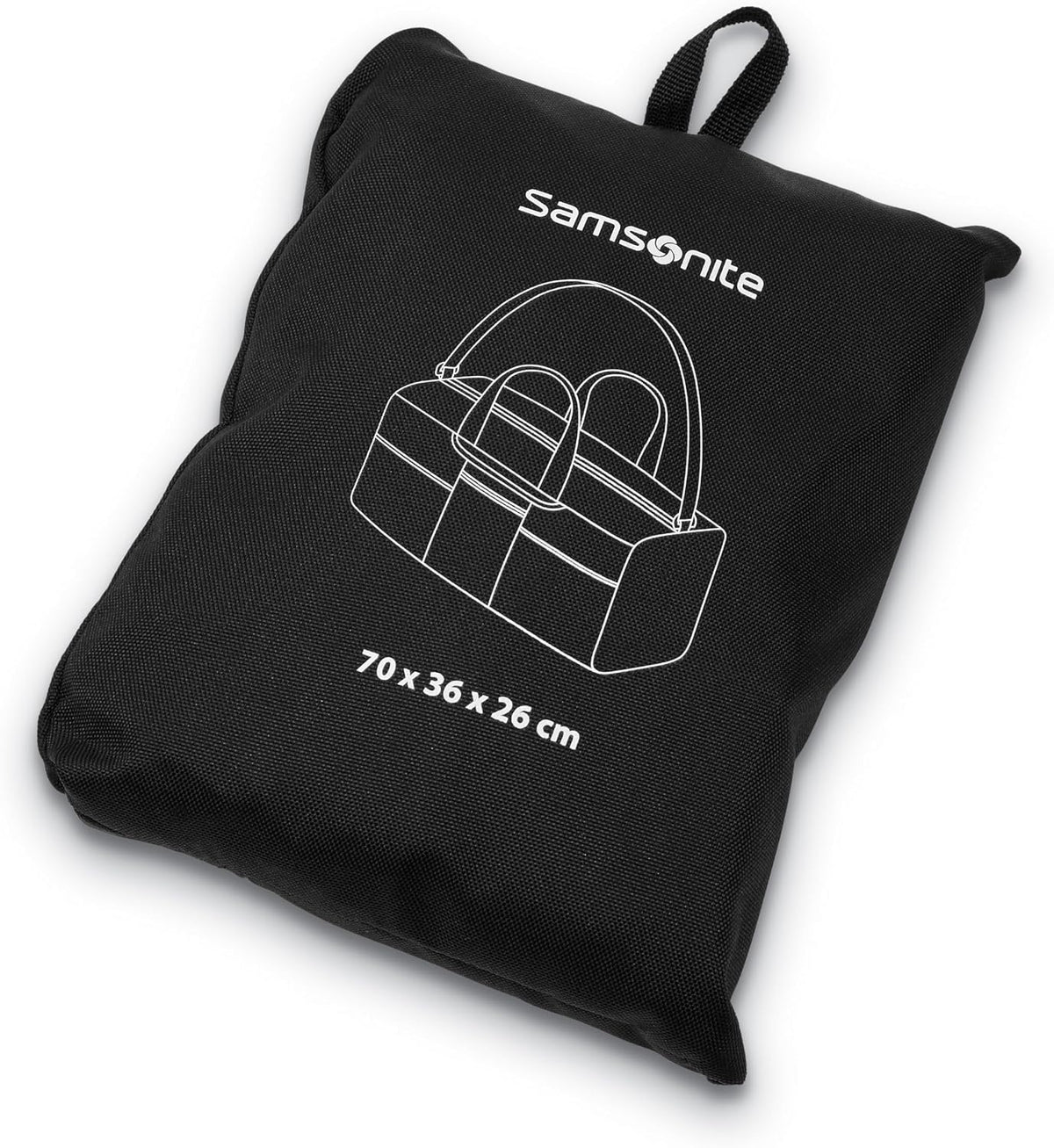 Foldaway Packable Duffel Bag, Black, Medium