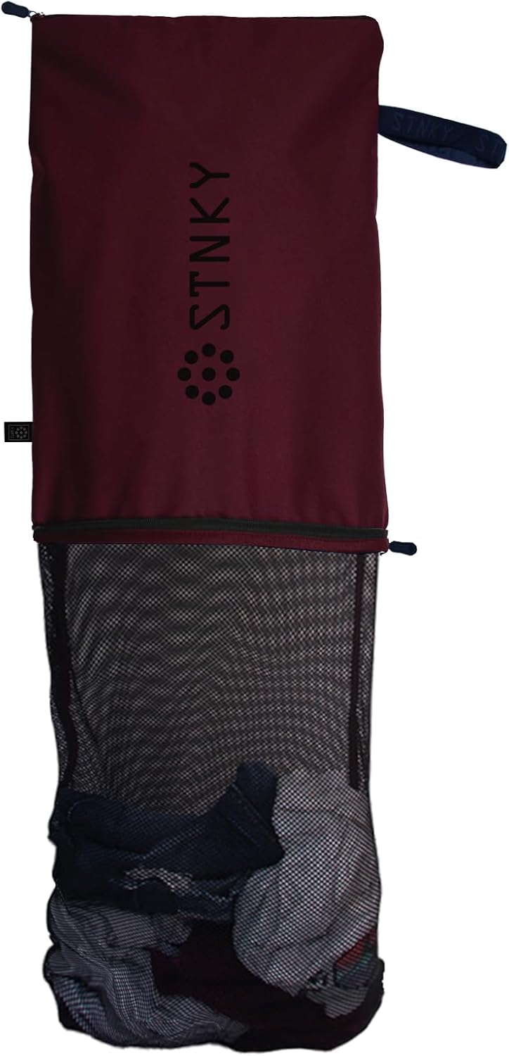 STNKY Bag Pro - Laundry Bags With Zips, Handles and Internal Mesh Bag for Travel, Yoga, Healthcare, Gym Kit, Laundry (XL, Grey)