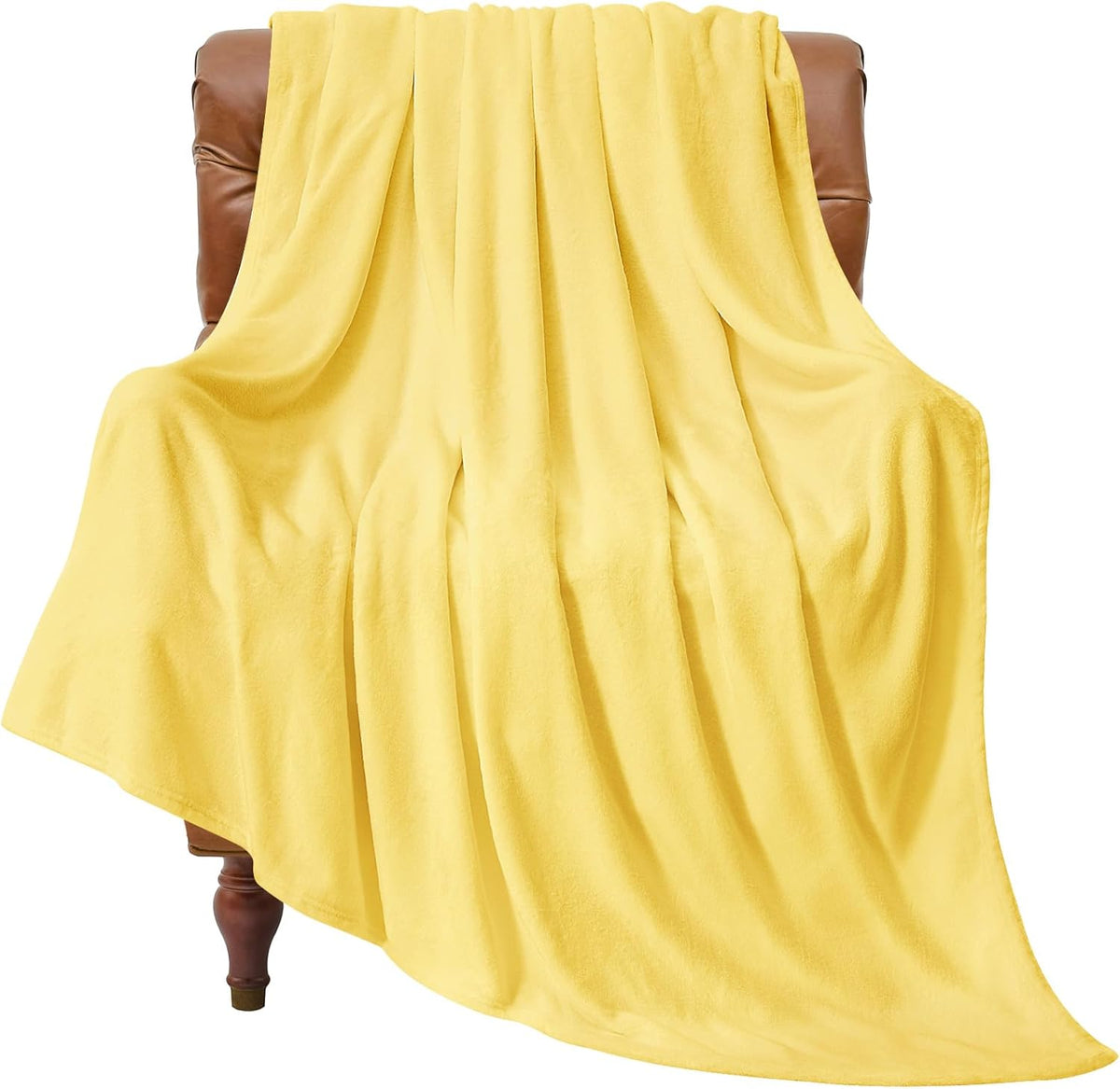 Fleece Blanket Soft Plush Throw for Couch Black 50"x60" - Colors A
