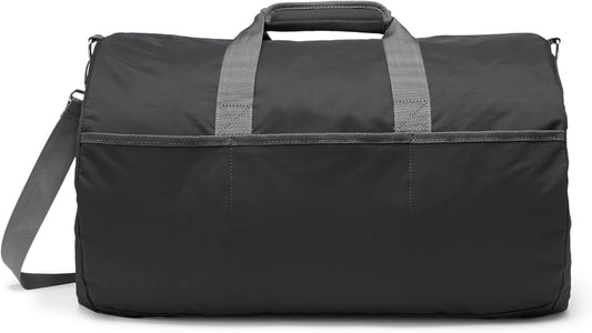 Amazon Essentials Extra Large Foldable Nylon Duffel Bag for Travel/Storage with Zippered Pockets, 32.4", 150L, 50-LBS Capacity, Black (Previously Amazon Basics)