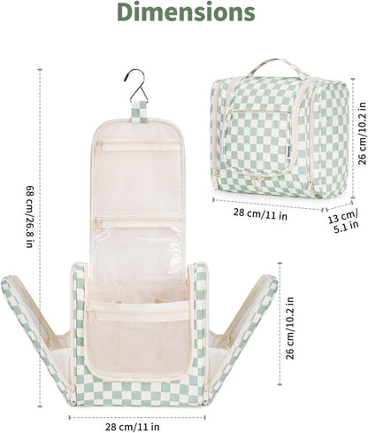 Narwey Hanging Toiletry Bag for Women Travel Makeup Bag Organizer Toiletries Bag for Cosmetics Essentials Accessories