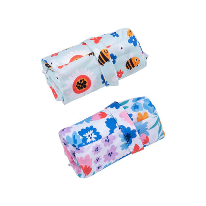 ALVA ALVABABY 3pcs Baby Cloth Diaper Wet/Dry Bags|Waterproof Reusable with Two Pockets|Travel, Beach, Pool, Daycare, Soiled Baby Items,Yoga,Gym Bag for Swimsuits or Wet Clothes 3L-ZM09 - Colors B