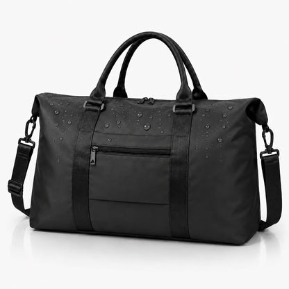 Travel Duffle Bag, Weekender Travel Bag Men Small Gym Bag for Women, Hospital Bag for Labor and Delivery, Overnight Bag Luggage Bag with Trolley Sleeve, Airplane Travel Essentials for Flying(Black)