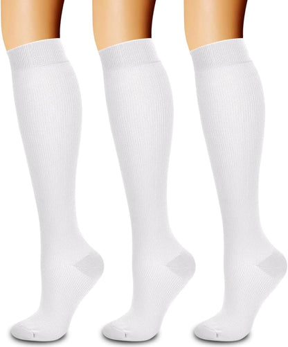 Laite Hebe 3 Pack Medical Compression Sock-Compression Sock For Women and Men Circulation -Best for Running,Nursing,Athletic Sports