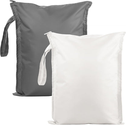 RelaxScene Wet Dry Bags Water Resistant - Reusable Waterproof Wet Dry Bag for Swimsuits & Baby Clothes - Leakproof Storage Pouch Bag for Travel & Baby Diaper - Travel Laundry Daycare Bags