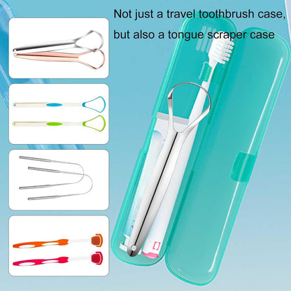 2 Packs Toothbrush Travel Case, Breathable Toothbrush Travel Holders, Compact Portable Toothbrush Holder for Travel, Vacation, Camping, Gym, Business Trips, Office, Cruise