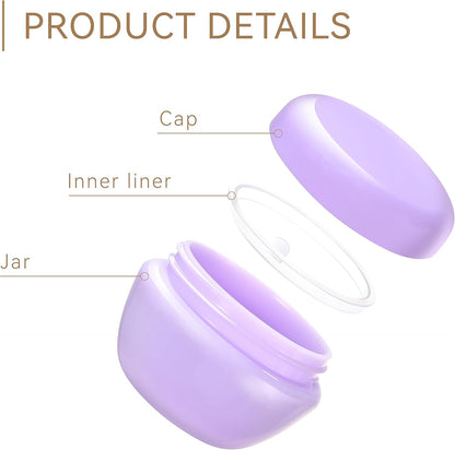 Travel Containers for Toiletries, 3 Size 0.35/0.7/1 OZ Sample Jars, TSA Approved Leak-proof Travel Size Toiletries Containers with Lids for Cosmetic Makeup Face Body Hand Cream