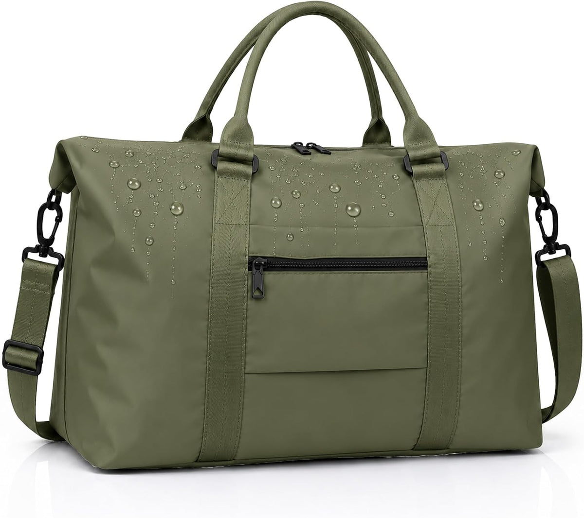 Travel Duffle Bag, Weekender Travel Bag Men Small Gym Bag for Women, Hospital Bag for Labor and Delivery, Overnight Bag Luggage Bag with Trolley Sleeve, Airplane Travel Essentials for Flying(Black)