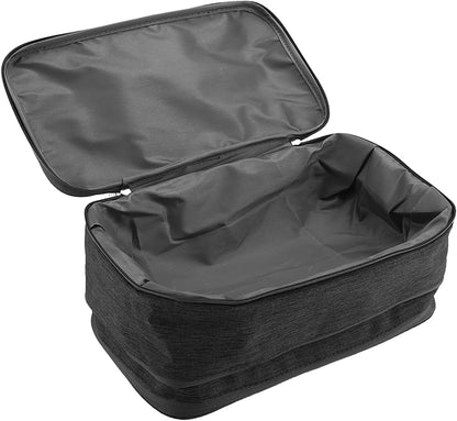 Milltrip Travel Underwear Bag, Waterprof Portable Storage Case with Multiple Layers & Pockets for Bras, Socks, Underwear, USB Cables, Compact Travel Bra (Gray)
