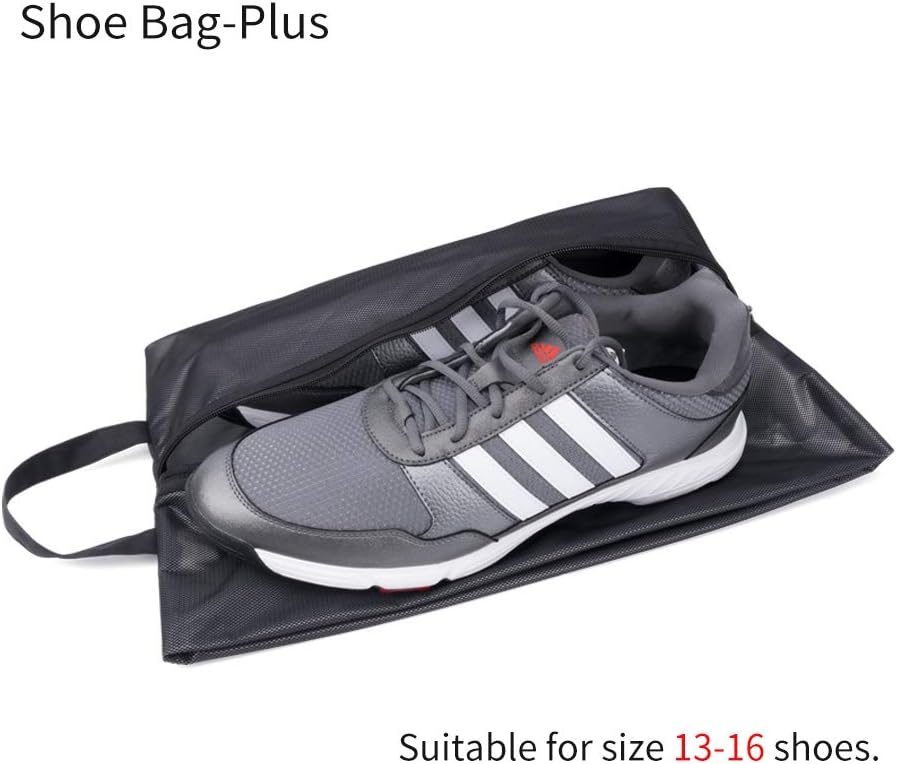 pack all Shoe Bag for Travel, Water-Resistant Shoe Pouch for Gym, Odor-Resistant Soccer Cleats Bag for Sport (Grey)