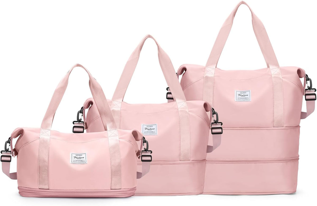 Travel Duffel Bag, Sports Tote Gym Bag, Shoulder Weekender Overnight Bag for Women - Colors B