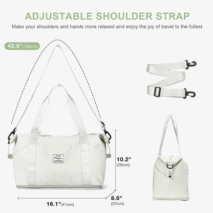 Travel Duffel Bag, Sports Tote Gym Bag, Shoulder Weekender Overnight Bag for Women - Colors A