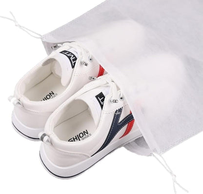 30 eco-friendly travel shoe bag storage bags, non-woven breathable dust-proof bag with rope, suitable for storing shoes and bags, isolate dust and keep shoes and bags clean and tidy. (15.7inX19.68in)