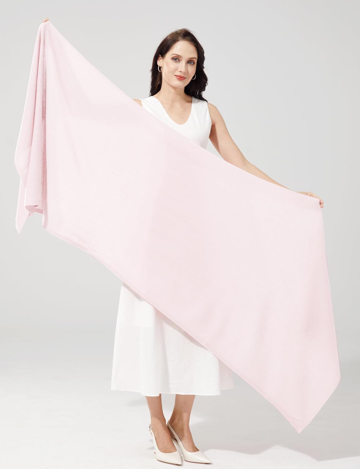 Soft Cashmere Blend Wrap Chic Scarf Stole for Women Wayfarer Travel Extra Large 87"x28" - Colors A