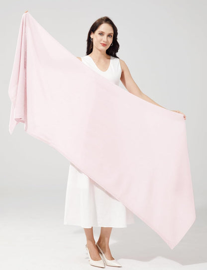 Soft Cashmere Blend Wrap Chic Scarf Stole for Women Wayfarer Travel Extra Large 87"x28" - Colors A