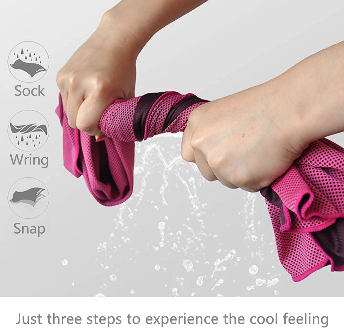 Cooling Towels (4 Pack) 40"x12" - Ice Towel for Neck & Face, Soft Microfiber Chilly Towel, Instant Cooling Relief for Sports, Gym, Yoga, Running, Golf, Camping & Outdoor Activities