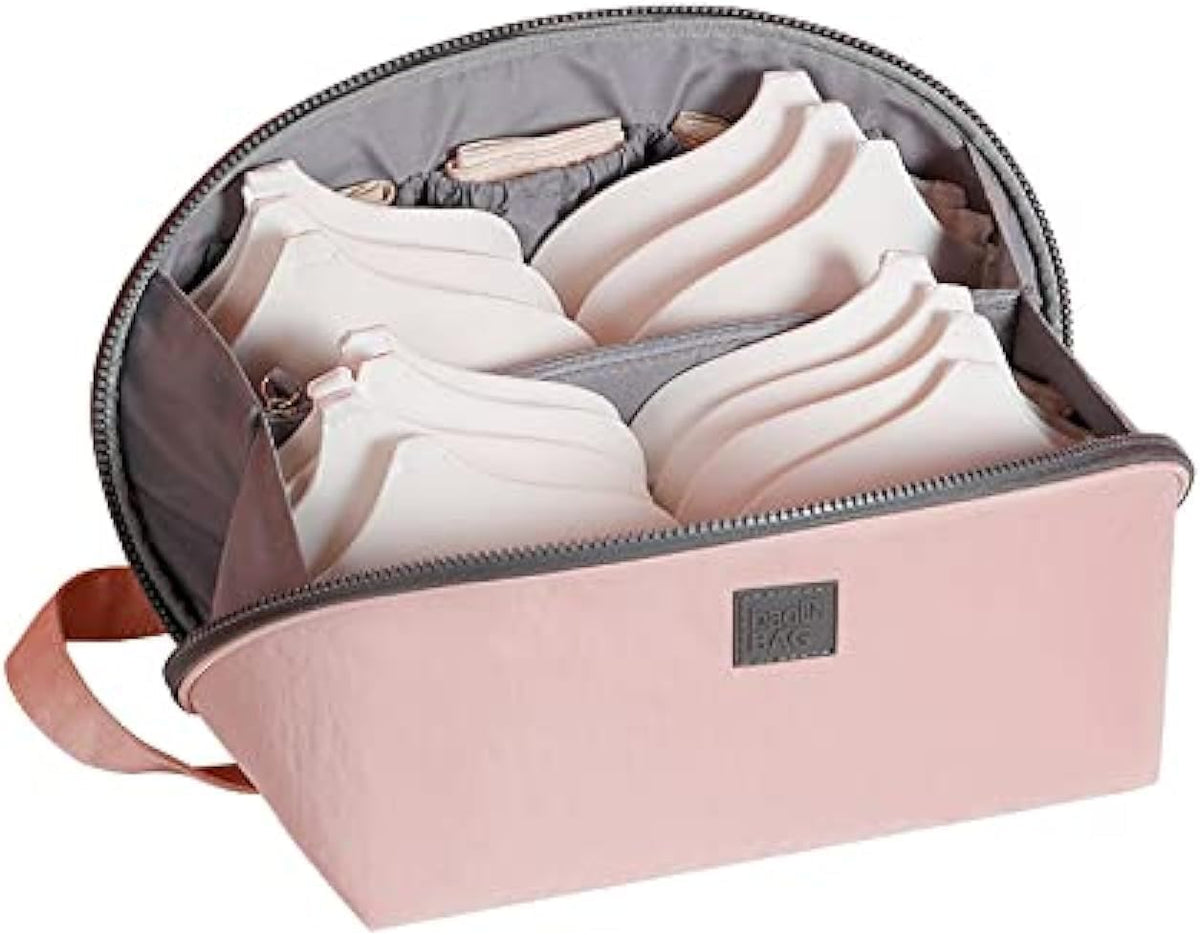 iN. Large Packing Organizer Bra Underwear Storage Bag Travel Lingerie Pouch Organizer Portable Grey