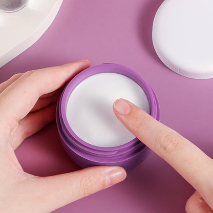 Kuangre Travel Containers for Toiletries, Silicone Cream Jars BPA-Free, Leak-proof 2oz Travel Size Containers, Portable Size Silicone Jars with Lid for Cosmetic Face Hand Body Cream (4 Pack)