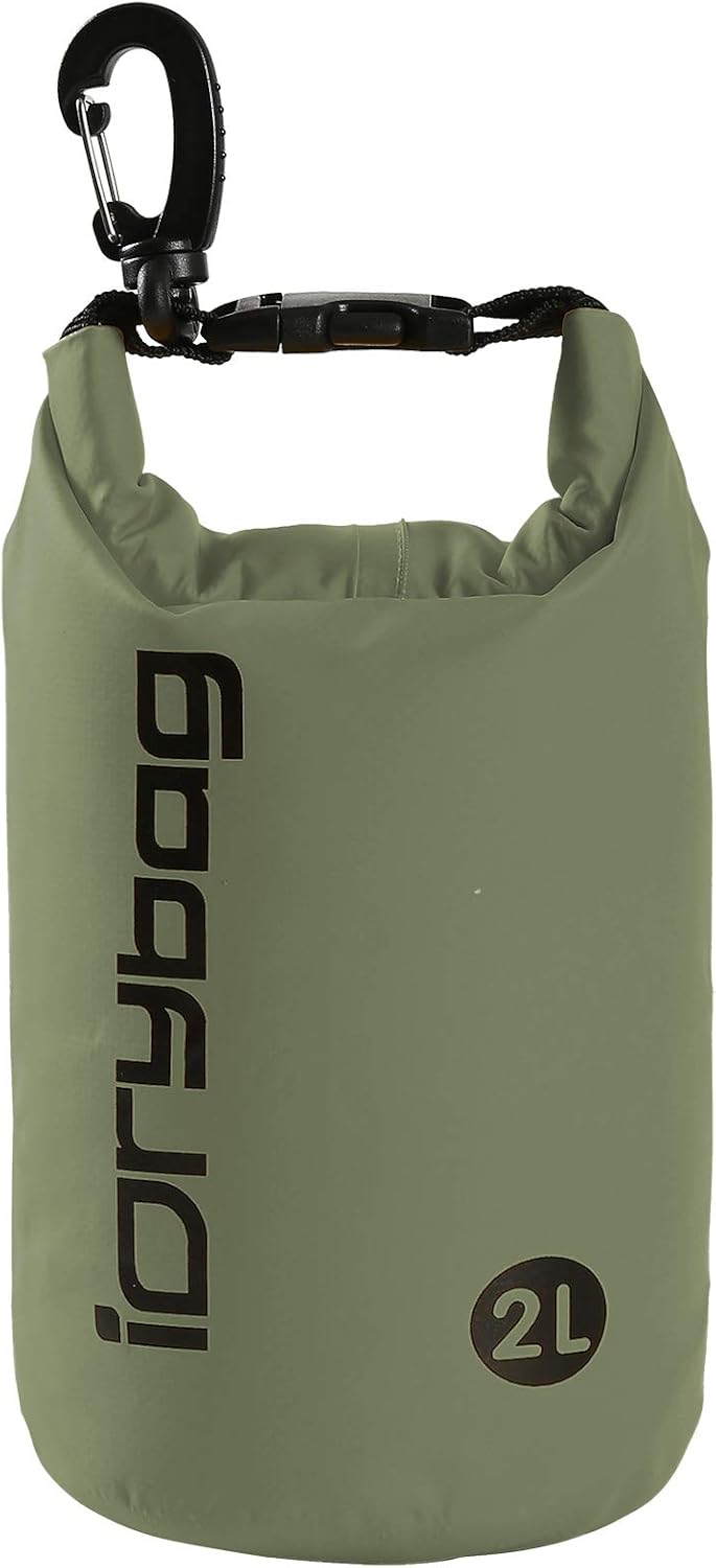 IDRYBAG Dry Bag for Kayaking Waterproof 2L/5L/10L/15L/20L, Small Dry Sack Waterproof Bag for Boating