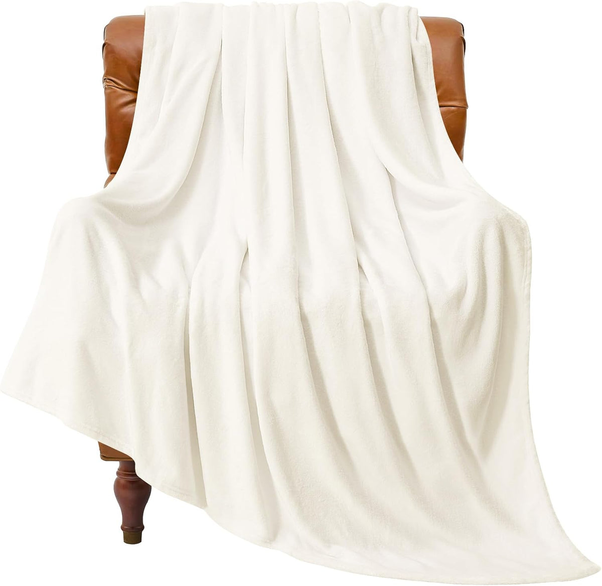 Fleece Blanket Soft Plush Throw for Couch Black 50"x60" - Colors A