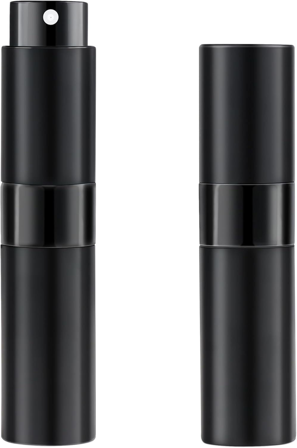 8ML Perfume Travel Refillable Portable Perfume Atomizer Bottle - Easter Basket Stuffers for Teens Adults Men Women,Valentines Day Gifts for Him Her,Travel Essentials,Christmas Gift(Balck,2Pack)
