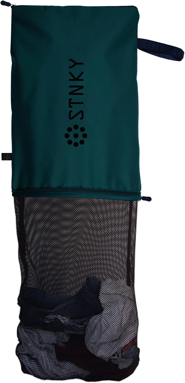 STNKY Bag Pro - Laundry Bags With Zips, Handles and Internal Mesh Bag for Travel, Yoga, Healthcare, Gym Kit, Laundry (XL, Grey)
