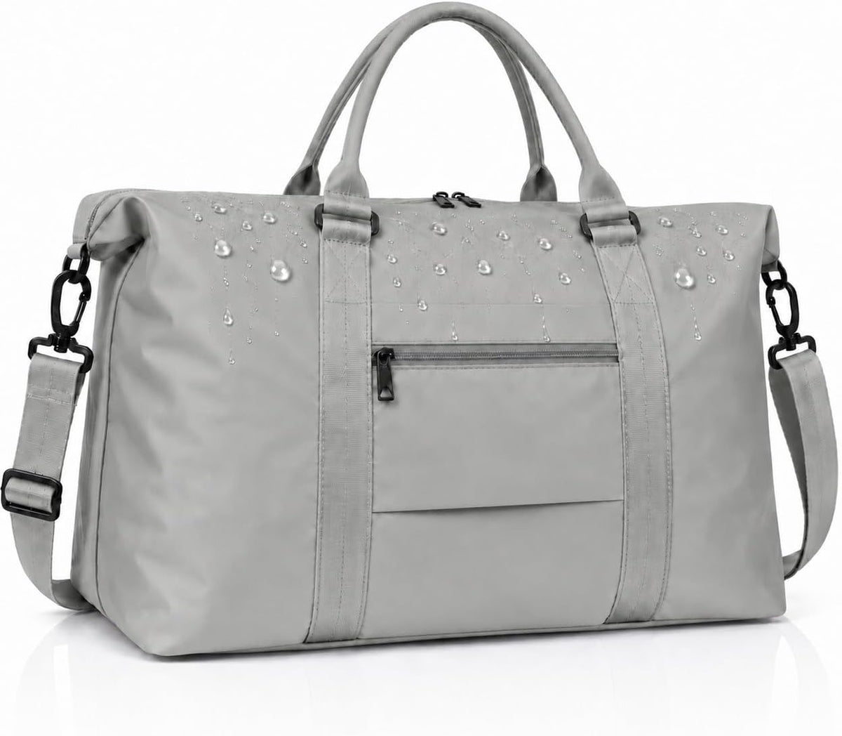 Travel Duffle Bag, Weekender Travel Bag Men Small Gym Bag for Women, Hospital Bag for Labor and Delivery, Overnight Bag Luggage Bag with Trolley Sleeve, Airplane Travel Essentials for Flying(Black)